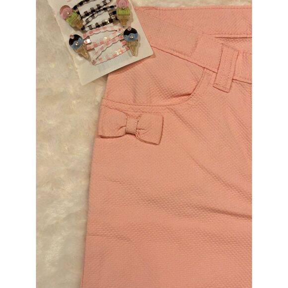 NWT Gymboree Ice Cream Social Pieced Swing Top Pink Pants & Hair Clips LOT 10 - Picture 15 of 16